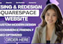 design or redesign squarespace website clone custom squarespace website